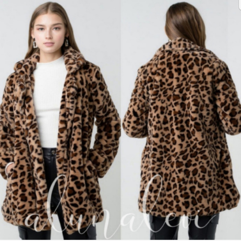 Animal fur teddy jacket